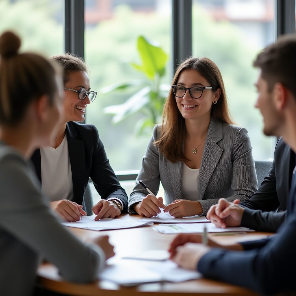 Equipo corporativo que mejoró su comunicación internacional